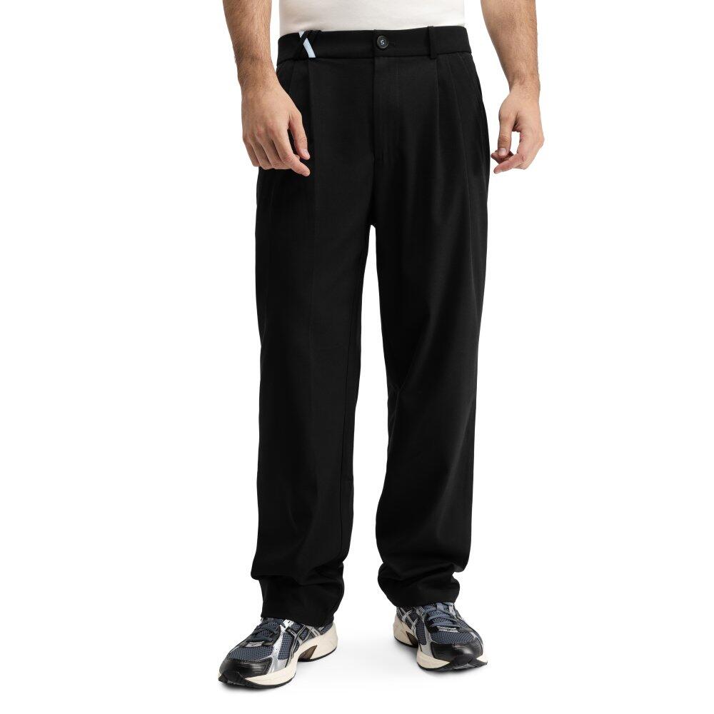 Men ’s wide-leg pleated pants Kram Black Black