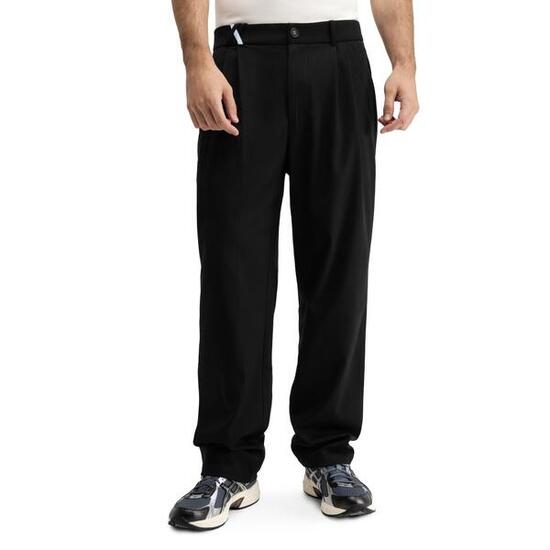 Męskie spodnie z szerokimi nogawkami Siroko Kram Black