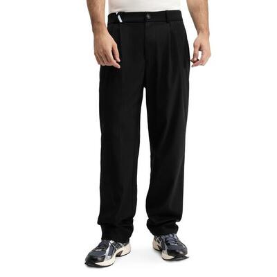 Męskie spodnie z szerokimi nogawkami Siroko Kram Black