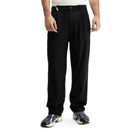 Męskie spodnie z szerokimi nogawkami Siroko Kram Black