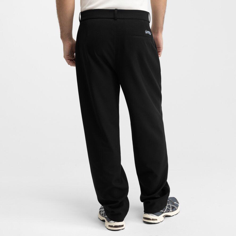 Herren weite bundfaltenhose Kram Black Schwarz 6/6