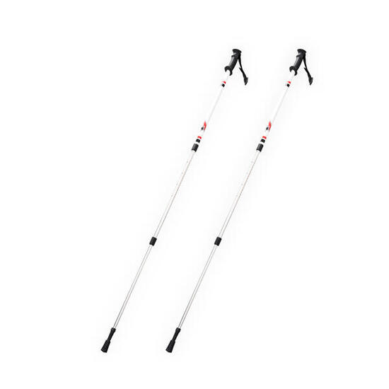 F2 Langlauf Ski Stöcke Vario Pole Tour Kids Verstellbar 60-100cm Weiss