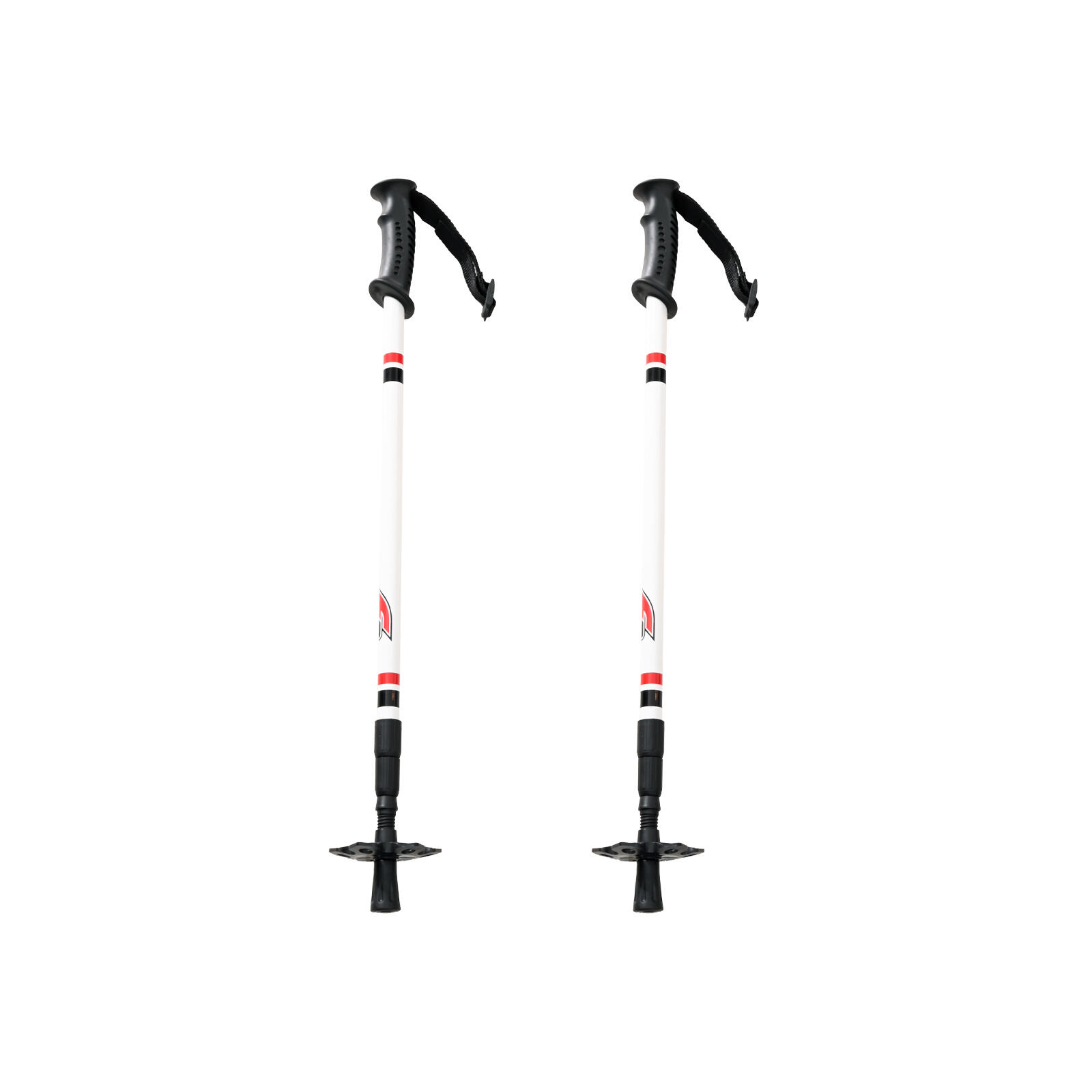 F2 bastones de esquí de fondo Vario Pole Tour Kids ajustables 60-100cm blancos 4/4
