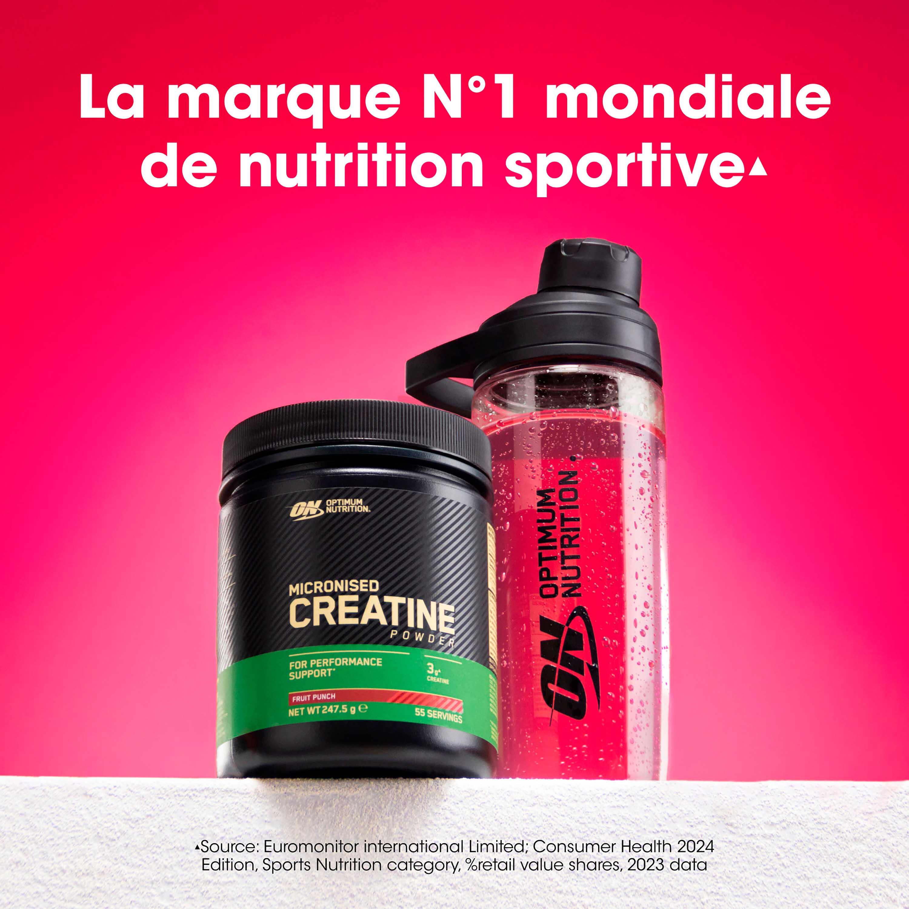 Lot de 2 Créatines Micronisées en poudre Cocktail de Fruits 247g 2/5