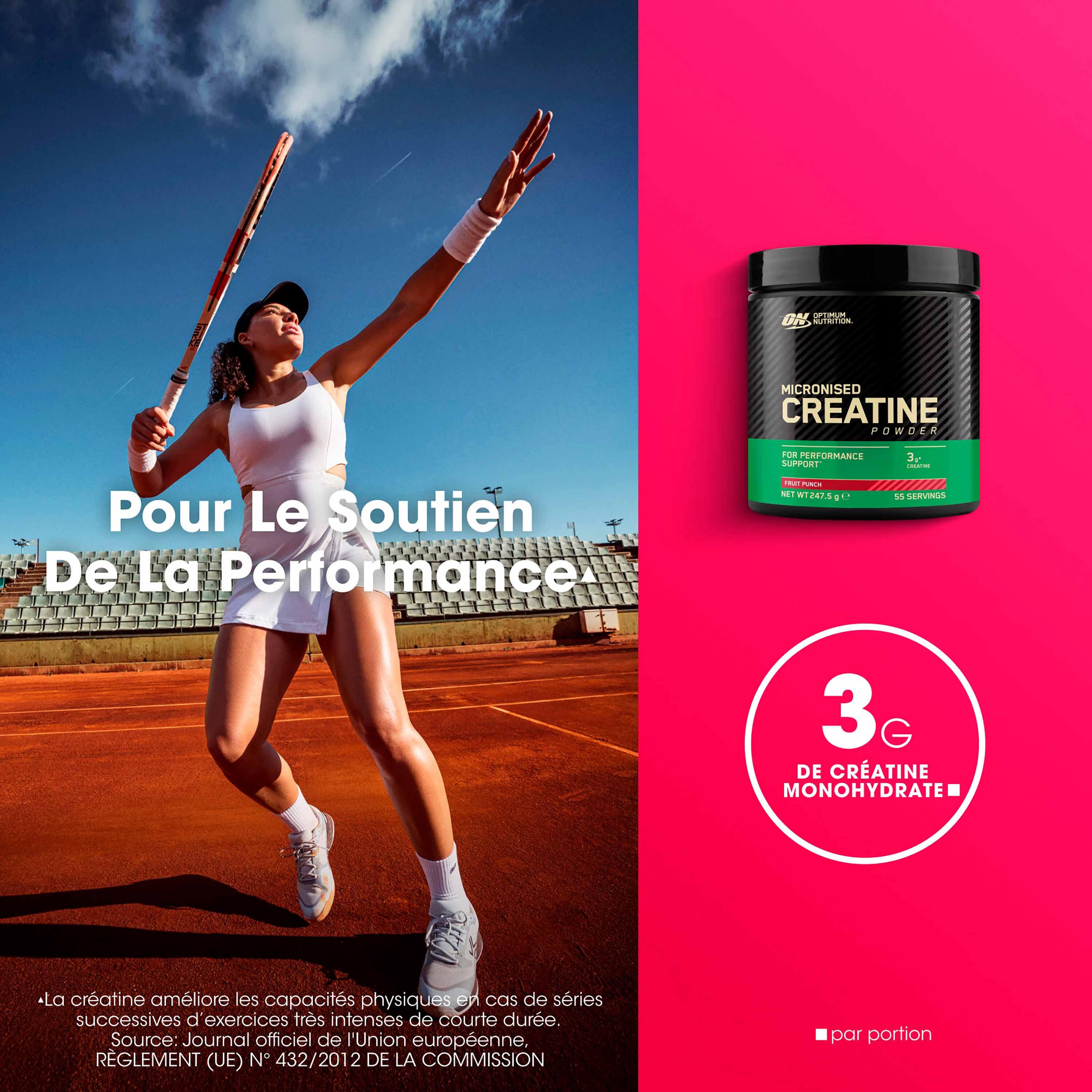 Lot de 2 Créatines Micronisées en poudre Cocktail de Fruits 247g 5/5