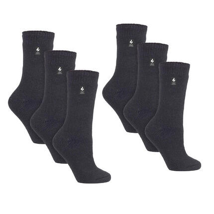 Heat Holders - 6 paires de chaussettes thermiques d'hiver épaisses pour dames