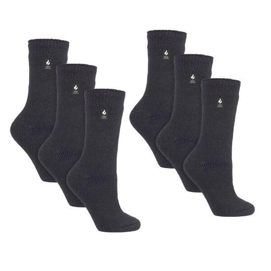 Heat Holders - 6 paires de chaussettes thermiques d'hiver épaisses pour dames