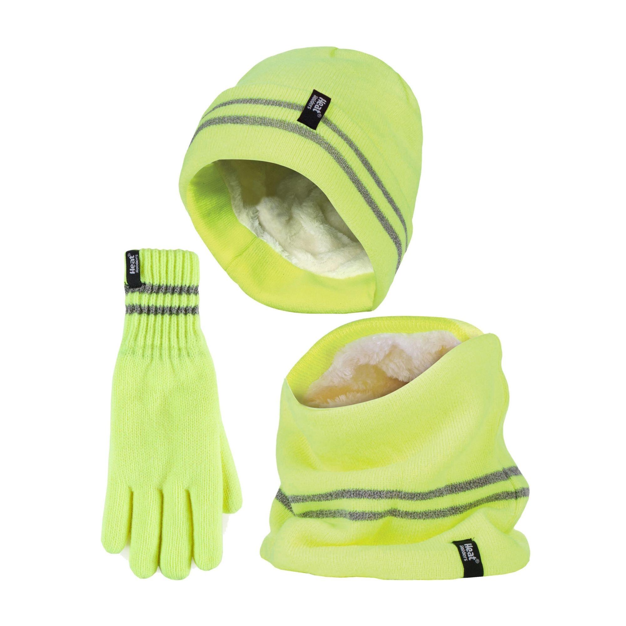 HEAT HOLDERS Heat Holders - Set di accessori uomo: cappello, scaldacollo e guanti, 3 paia.