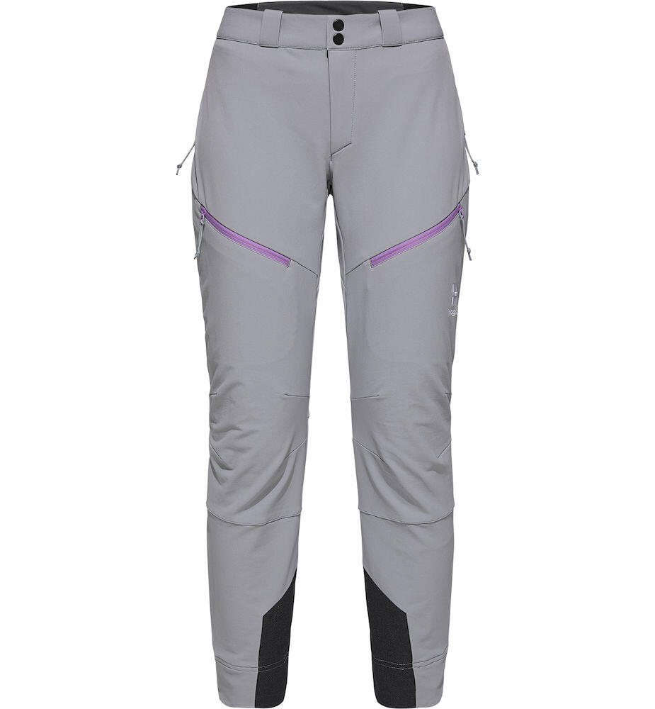 Pantalon softshell femme Haglöfs Discover Touring gris 36 | déperlant 1/1