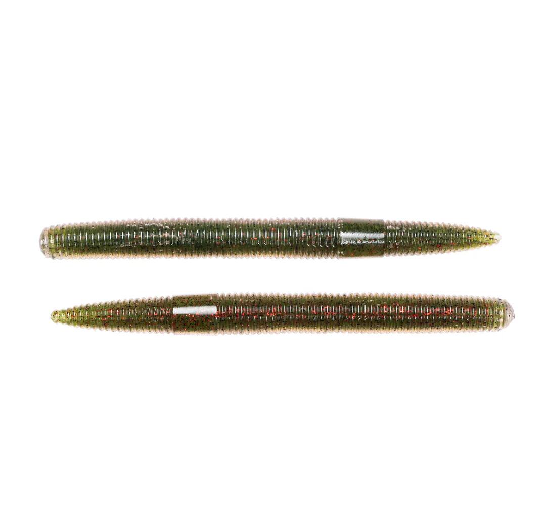 Live Target stick worm 12.5 cm, 12.7 g, green red, 8 buc / plic