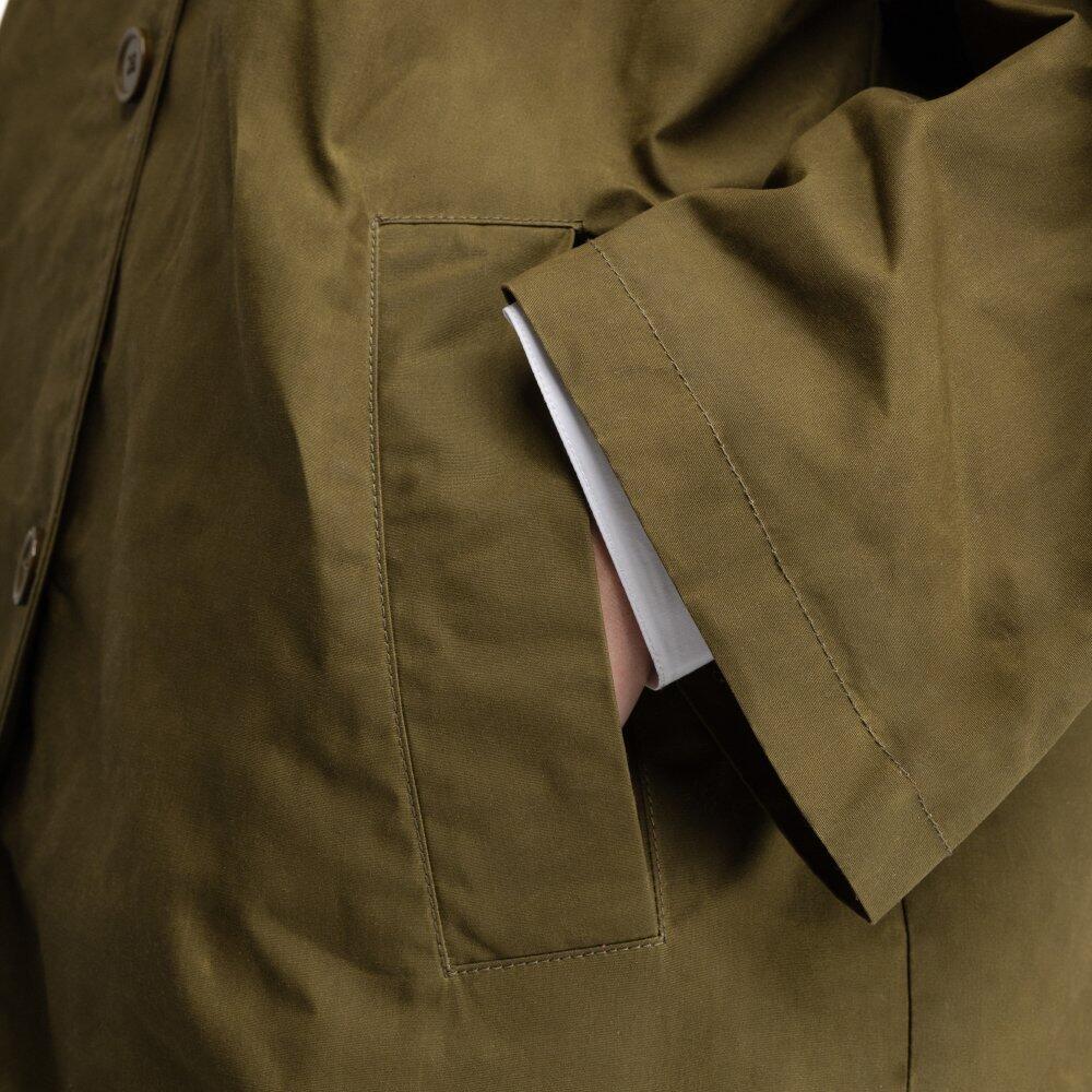 Damen langer wachsmantel Skye-W Green Kühles Grün 5/6