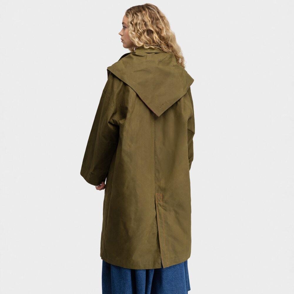 Damen langer wachsmantel Skye-W Green Kühles Grün 6/6