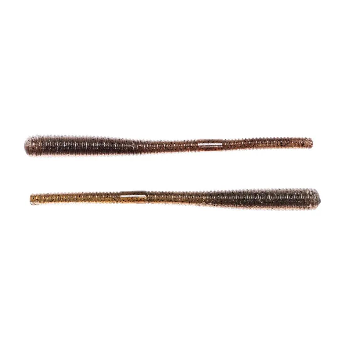 Finesse worm Live Target, 11.4 cm, 11.4 g, brown black, 10 buc / plic