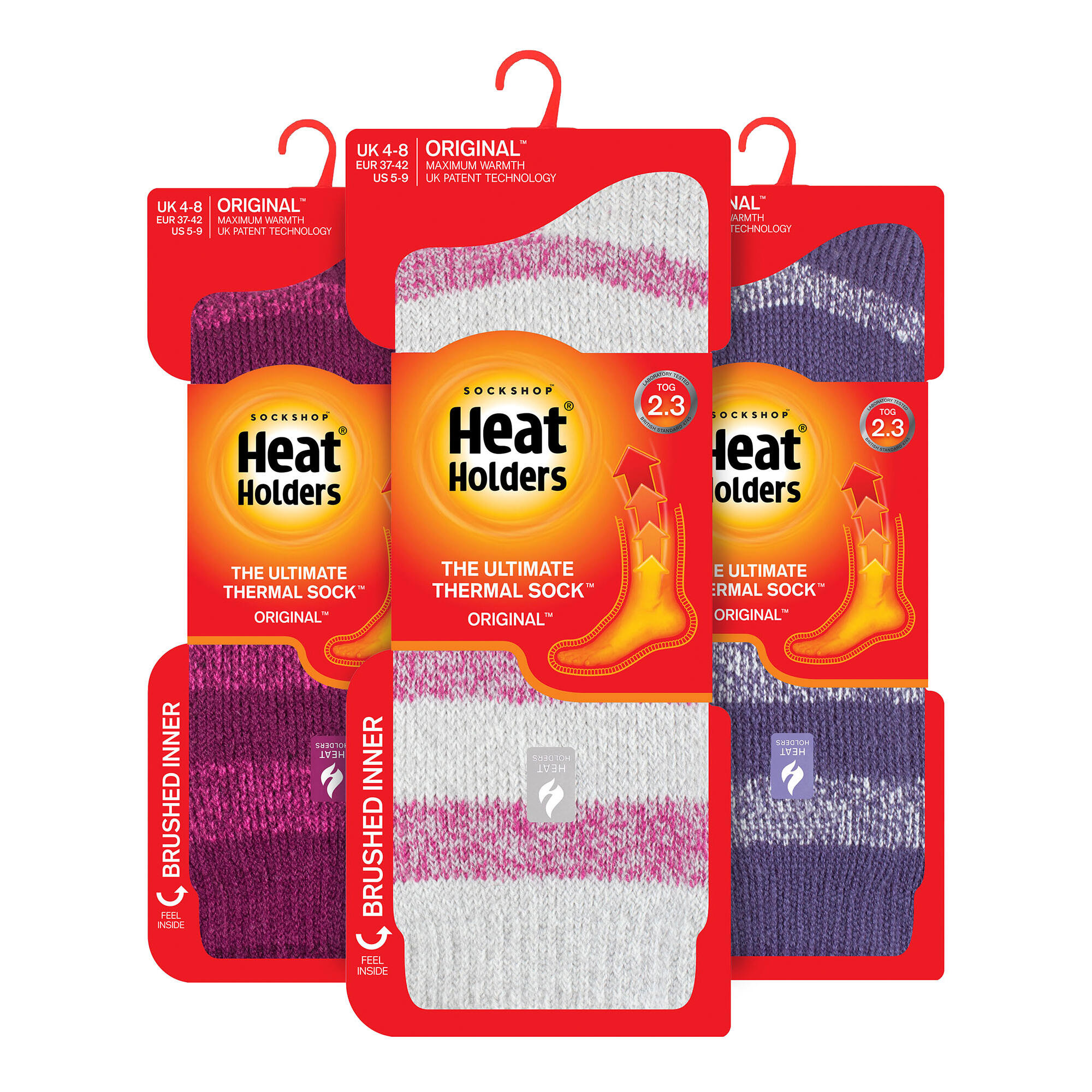 Heat Holders - Lot 3 Paires Chaussettes Thermiques Isolées Femme Hiver 2/6