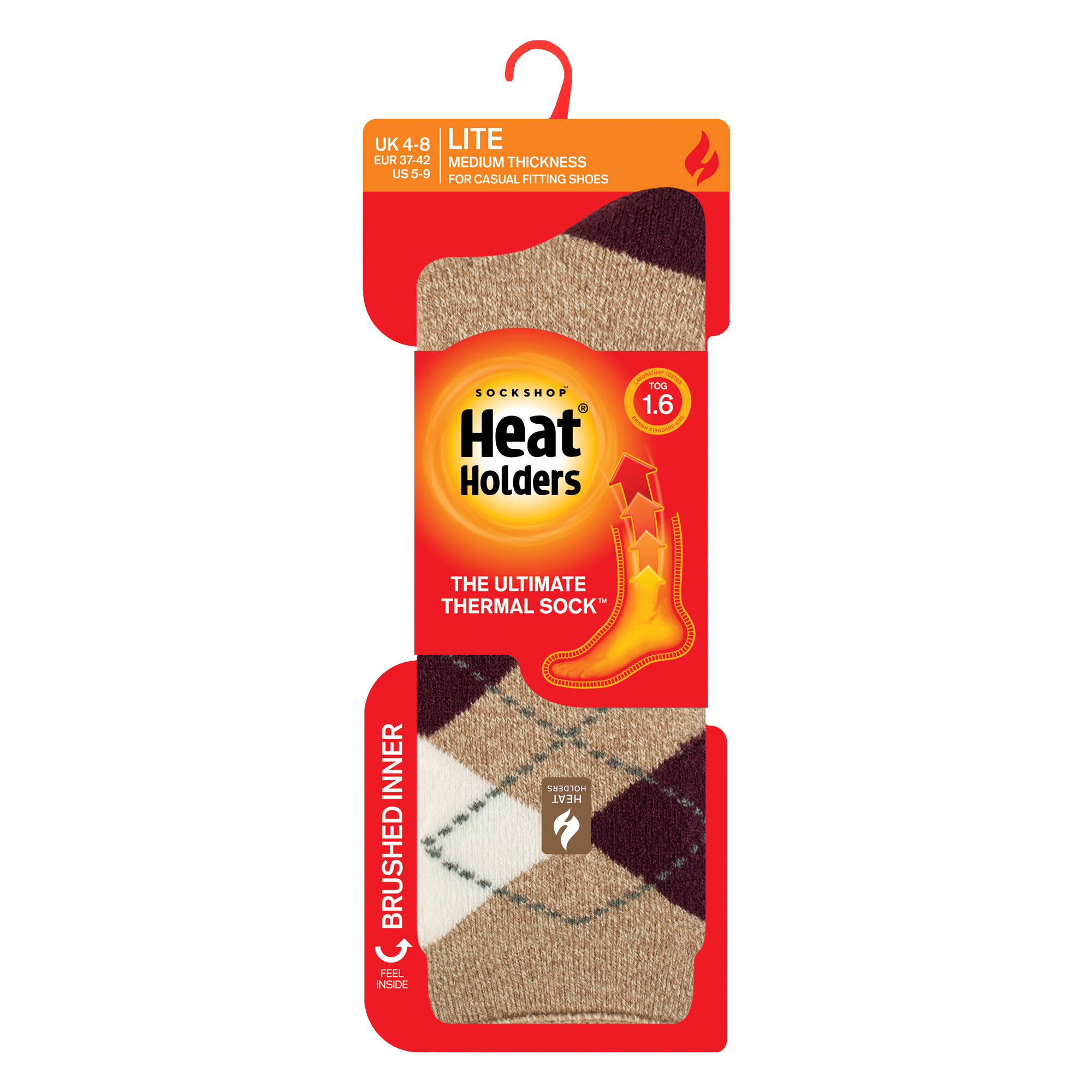 Gemusterte Thermal Lite-Socken für Damen 2/6
