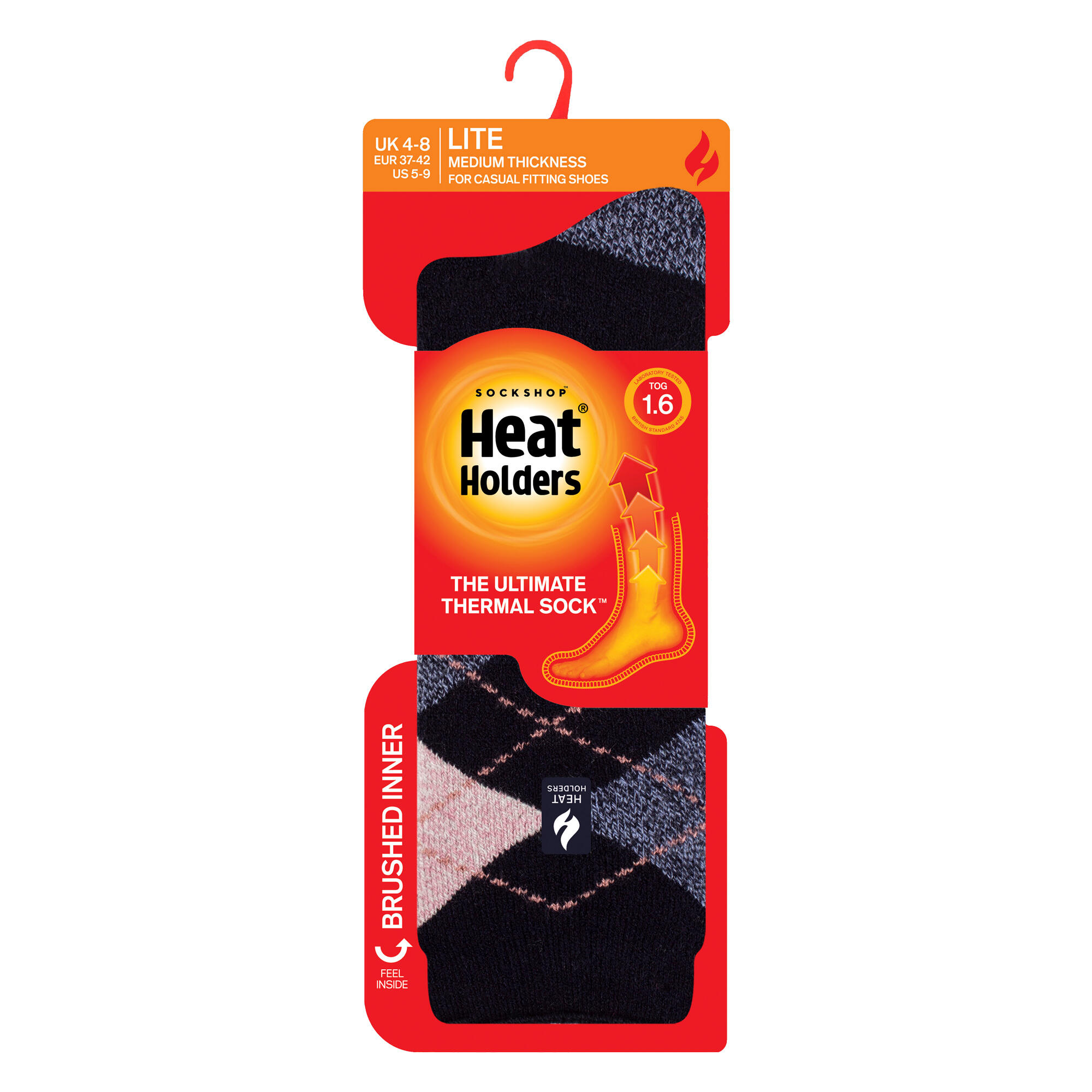 Gemusterte Thermal Lite-Socken für Damen 2/6