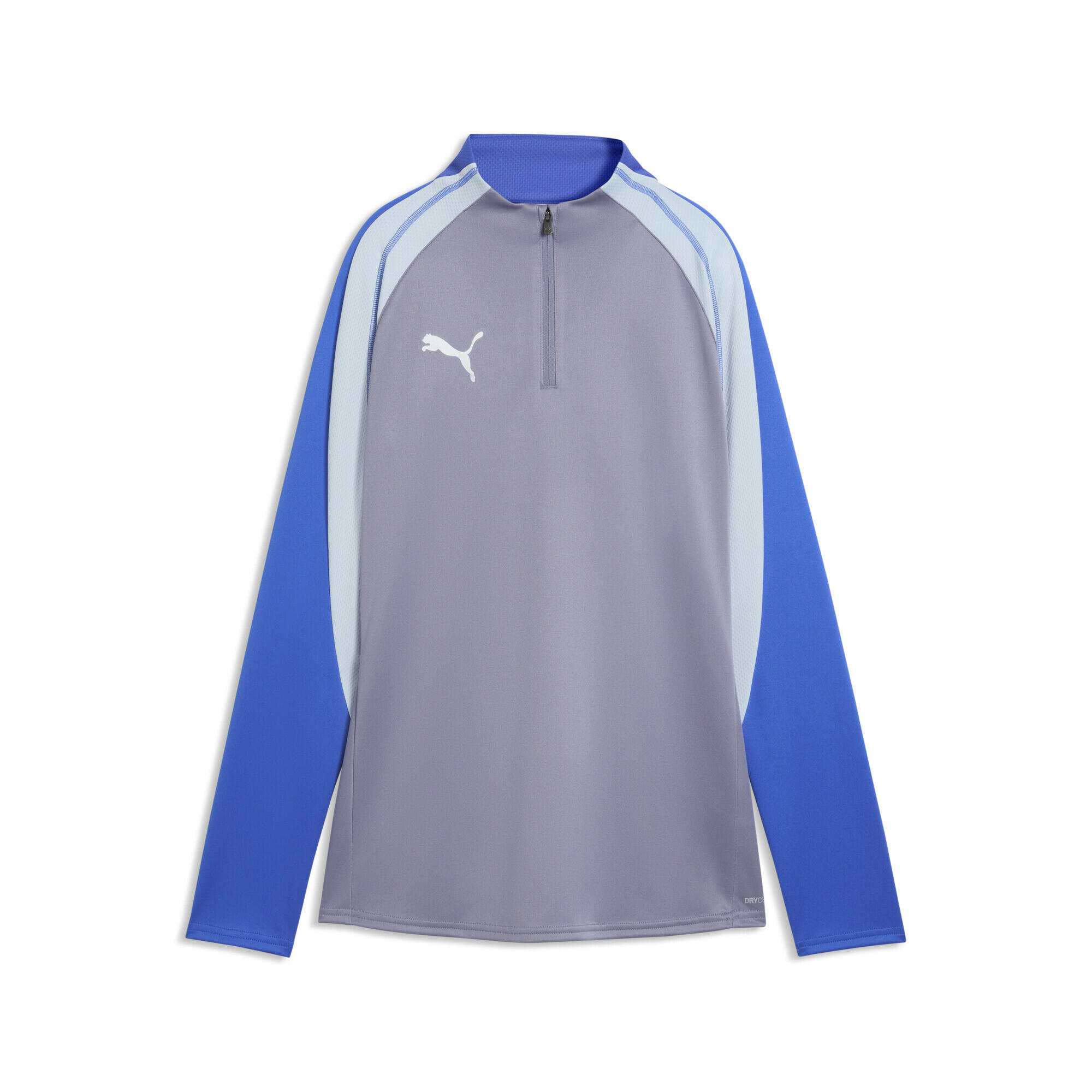 Puma - Haut De Football À Col Zippé Individualblaze Femme Puma - Veste - Blanc|bleu|gris - Decathlon