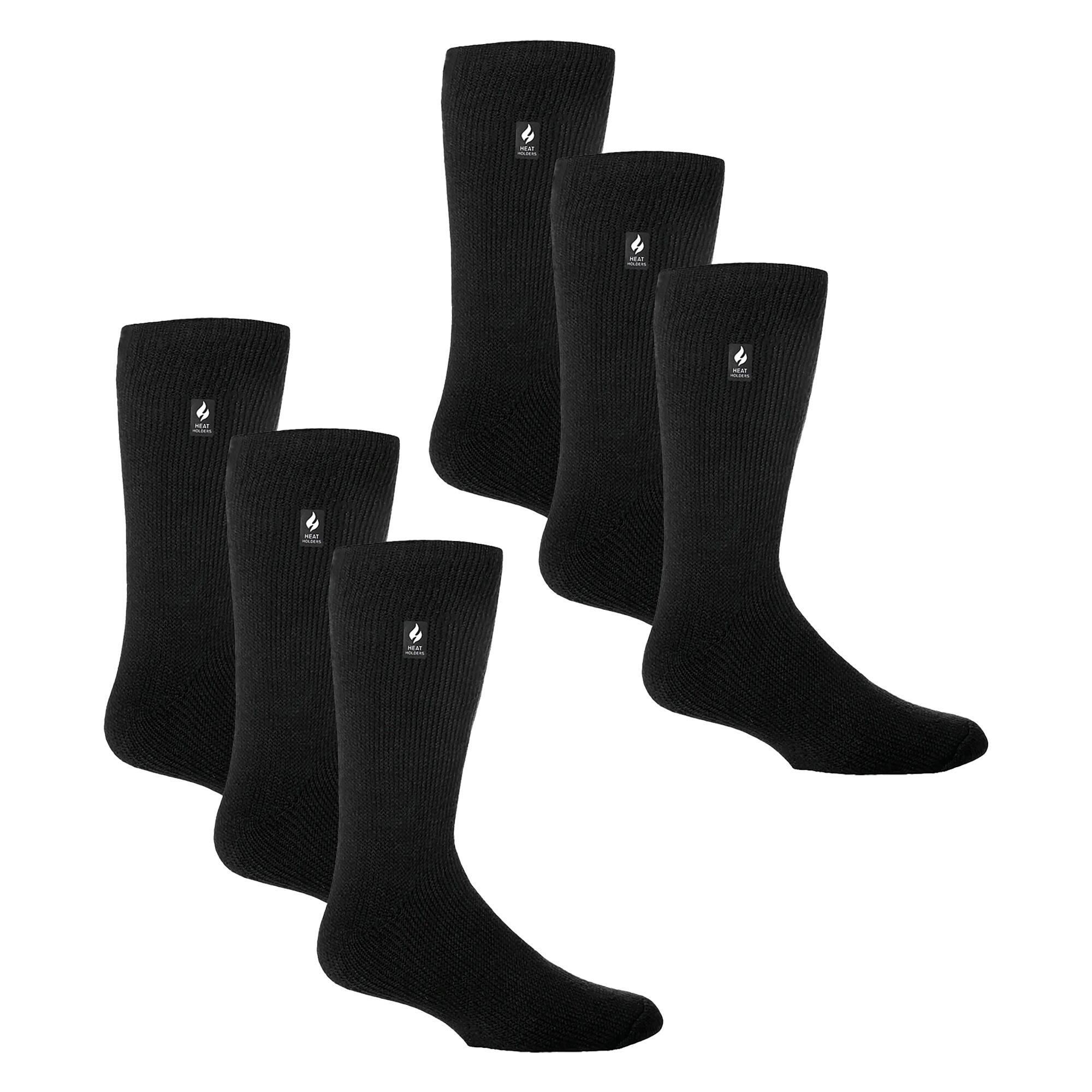 HEAT HOLDERS 6 Pairs Mens Original Thick Winter Thermal Socks for Cold Weather