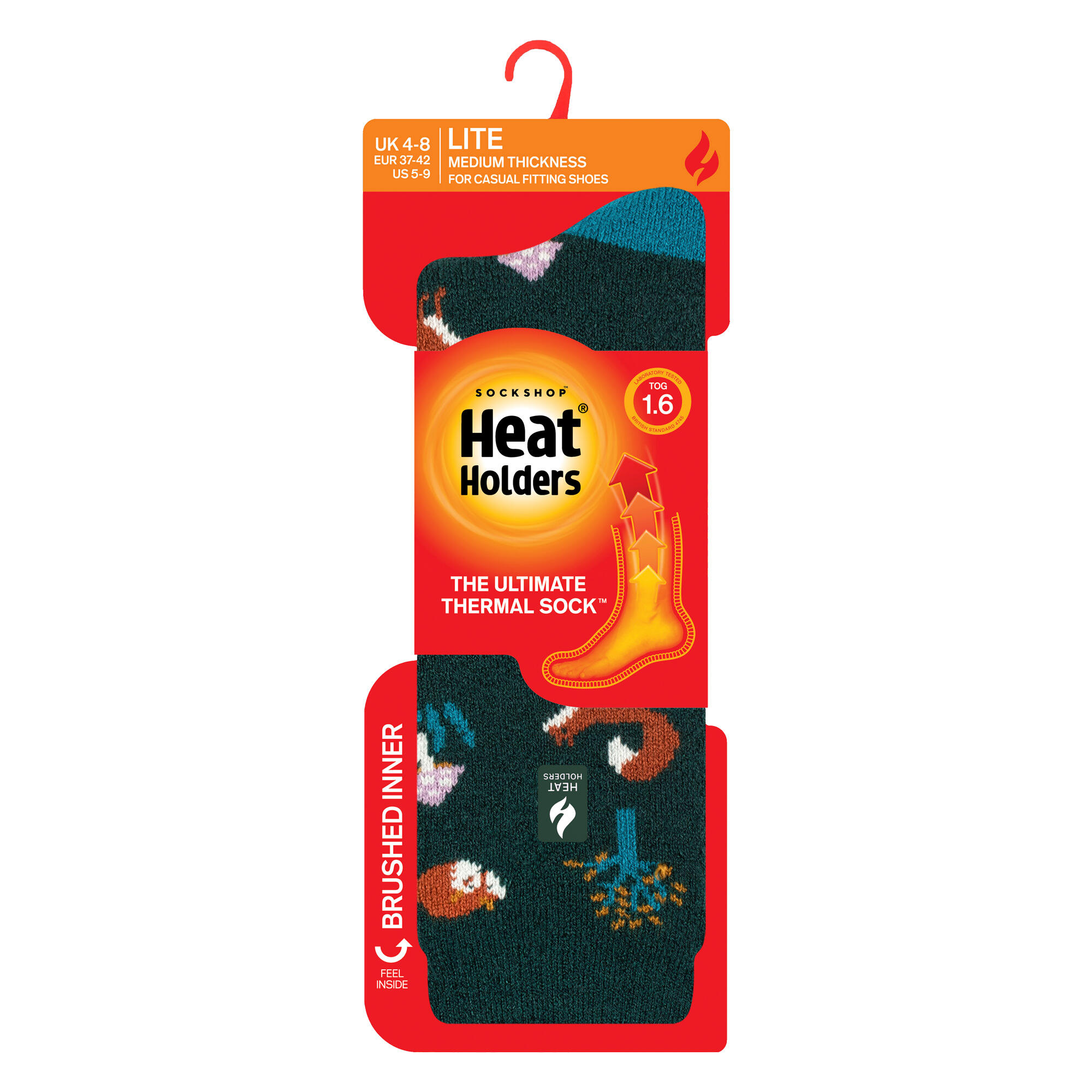 Gemusterte Thermal Lite-Socken für Damen 2/6