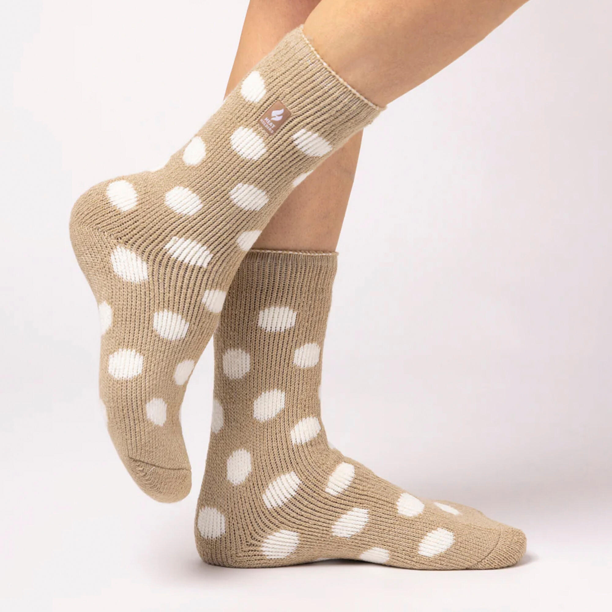 Ladies Jacquard Thermal Socks for Winter 3/4