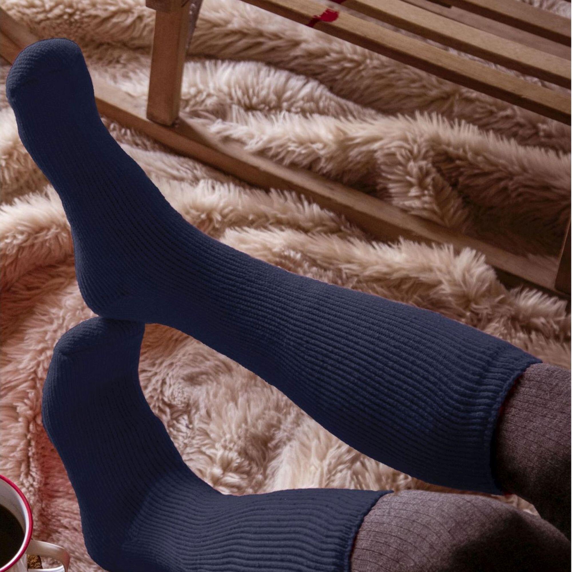 Lot de 2 chaussettes de ski extra longues pour hommes 3/5