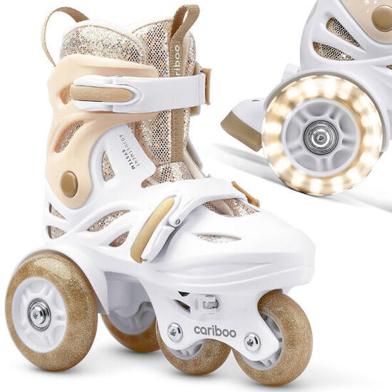 Cariboo Ballerina patines ajustables para niños, oro