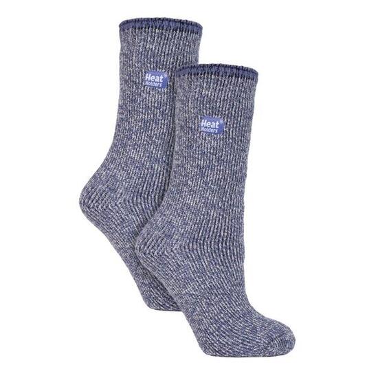 Lot de 2 paires de chaussettes thermiques en laine mérinos pour femme
