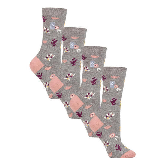 Heat Holders - 4 paires de chaussettes thermiques légères UltraLite pour femmes