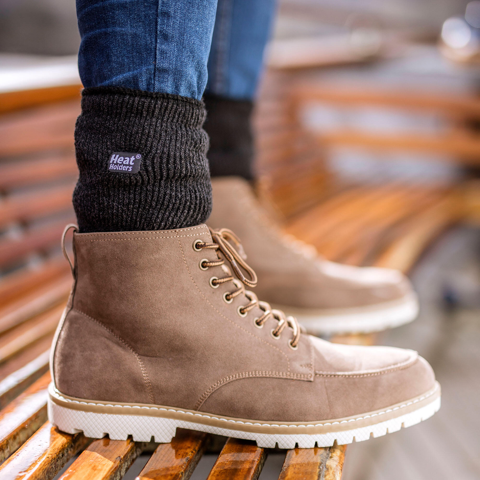 Heat Holders - 6 Paar original dicke Winter-Thermosocken für Herren 5/6