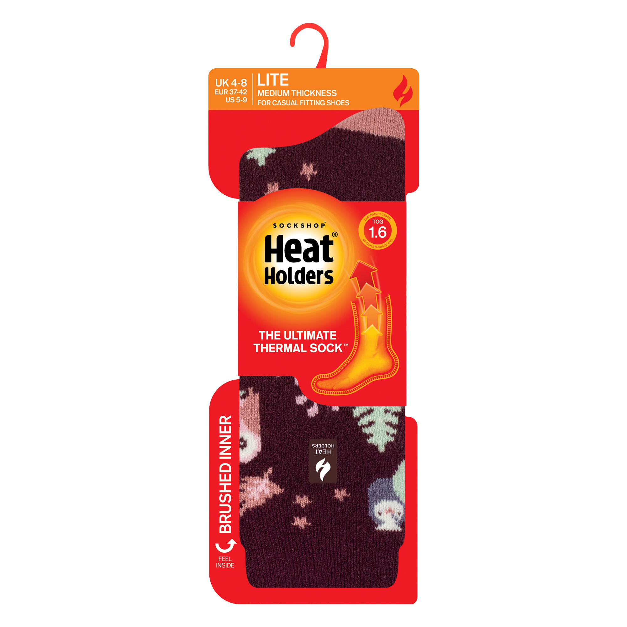 Gemusterte Thermal Lite-Socken für Damen 2/6