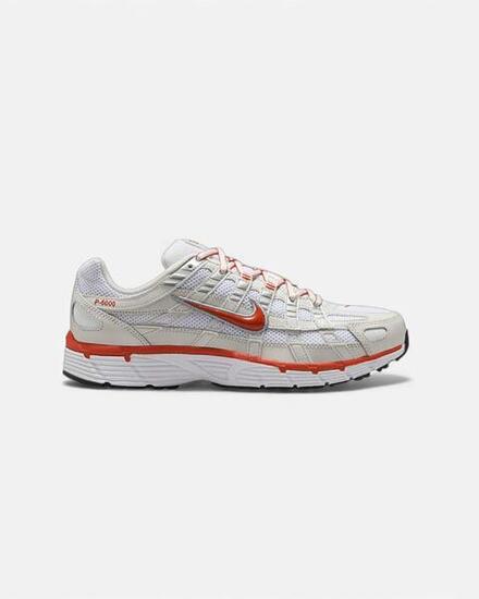 Nike P-6000 White Platinum Tint Black Picante Red (Women's)
