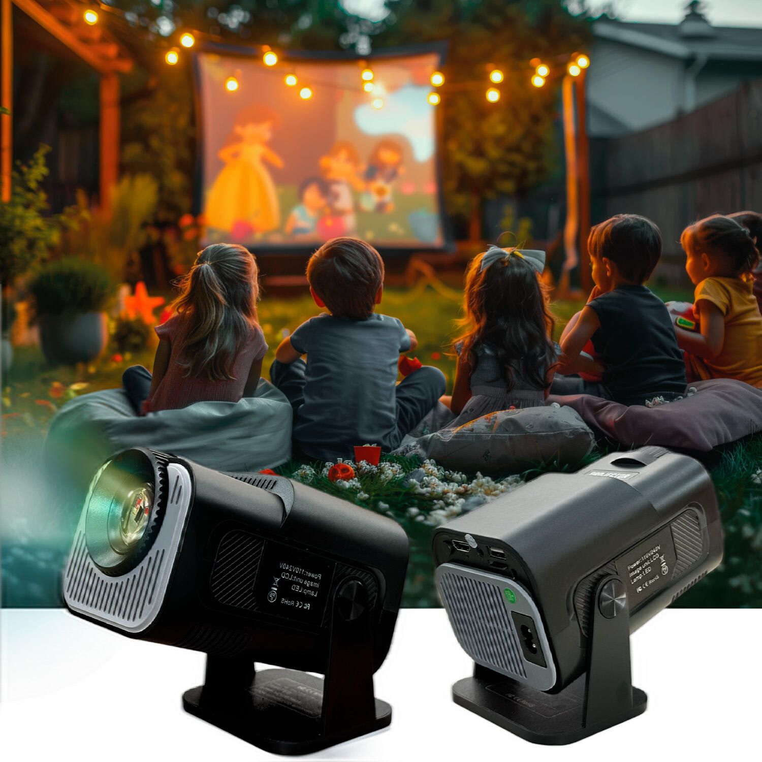 Projecteur de voyage Forever FP-120U 1080P Android Bluetooth HDMI USB Audio 7/7