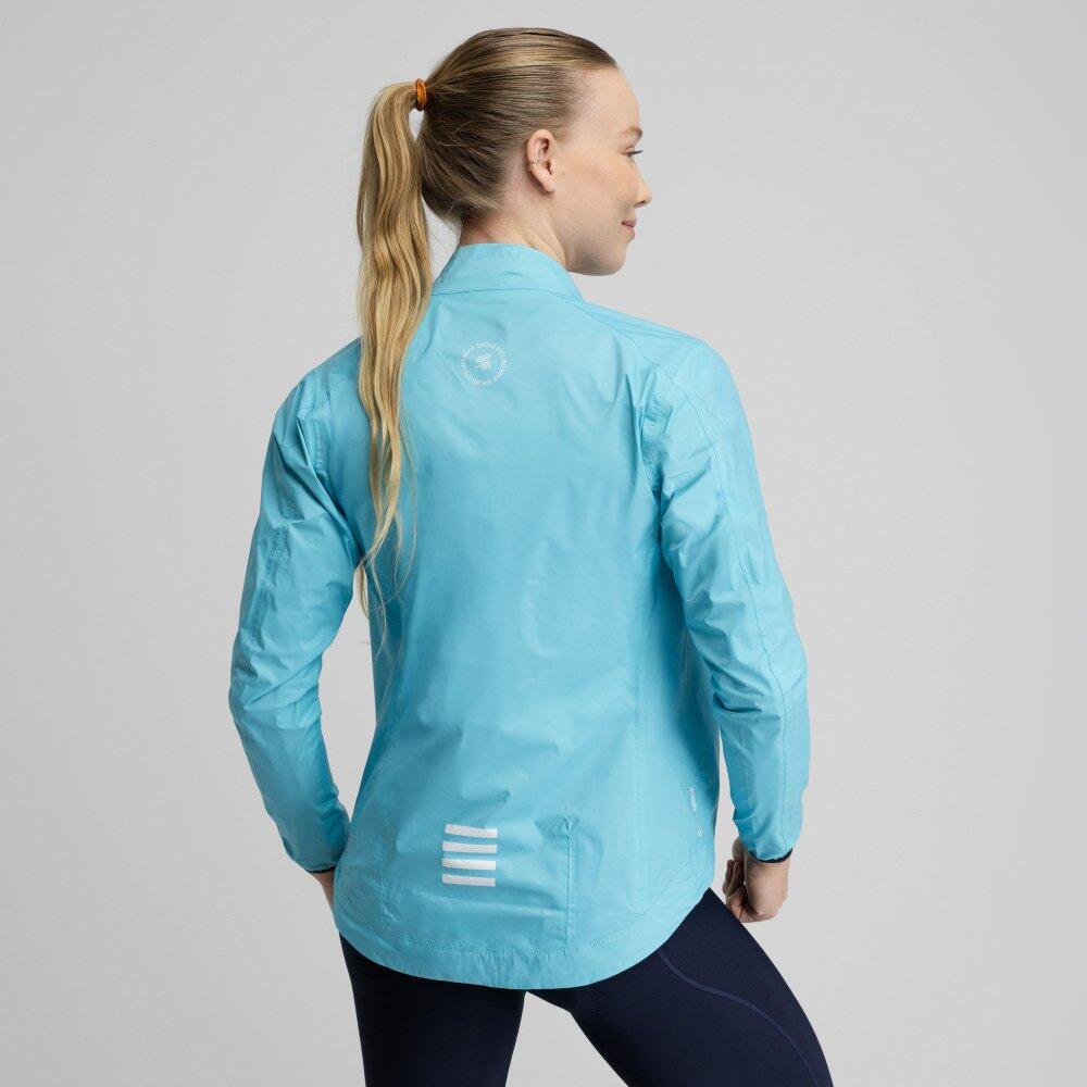 Damen Radsport fahrradregenjacke für J2 Blockhaus Cyan 6/7