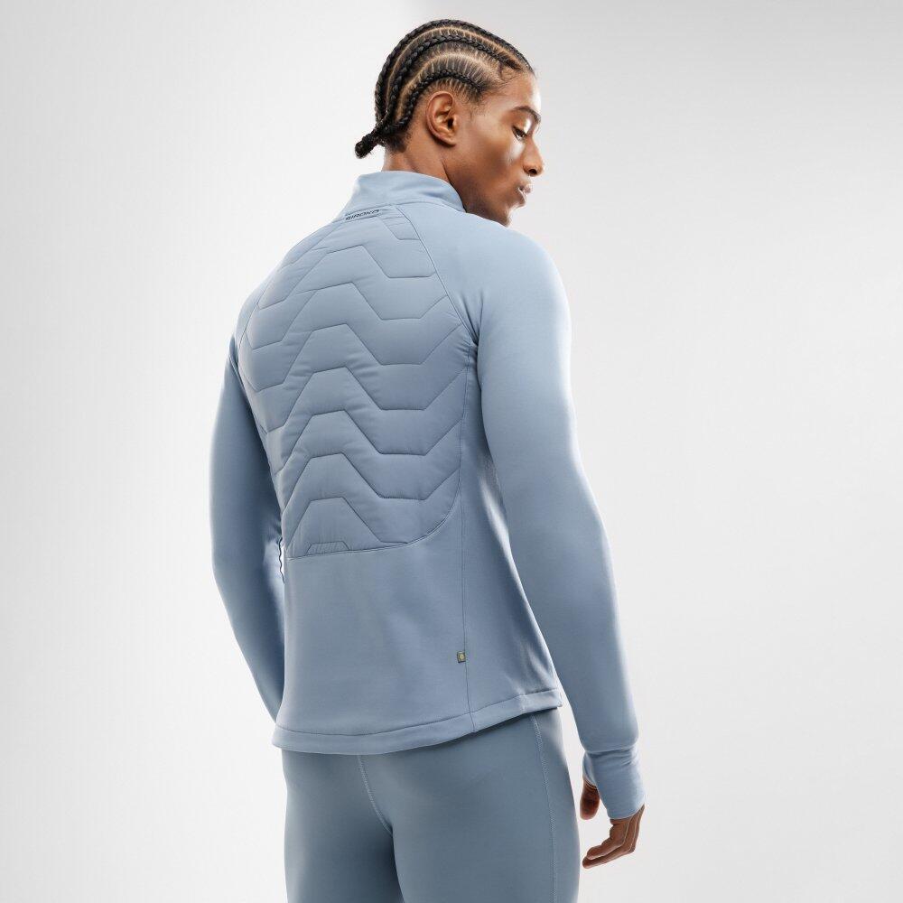 Giacca leggera isolante da allenamento da uomo Fitness Recharge Blu 6/7