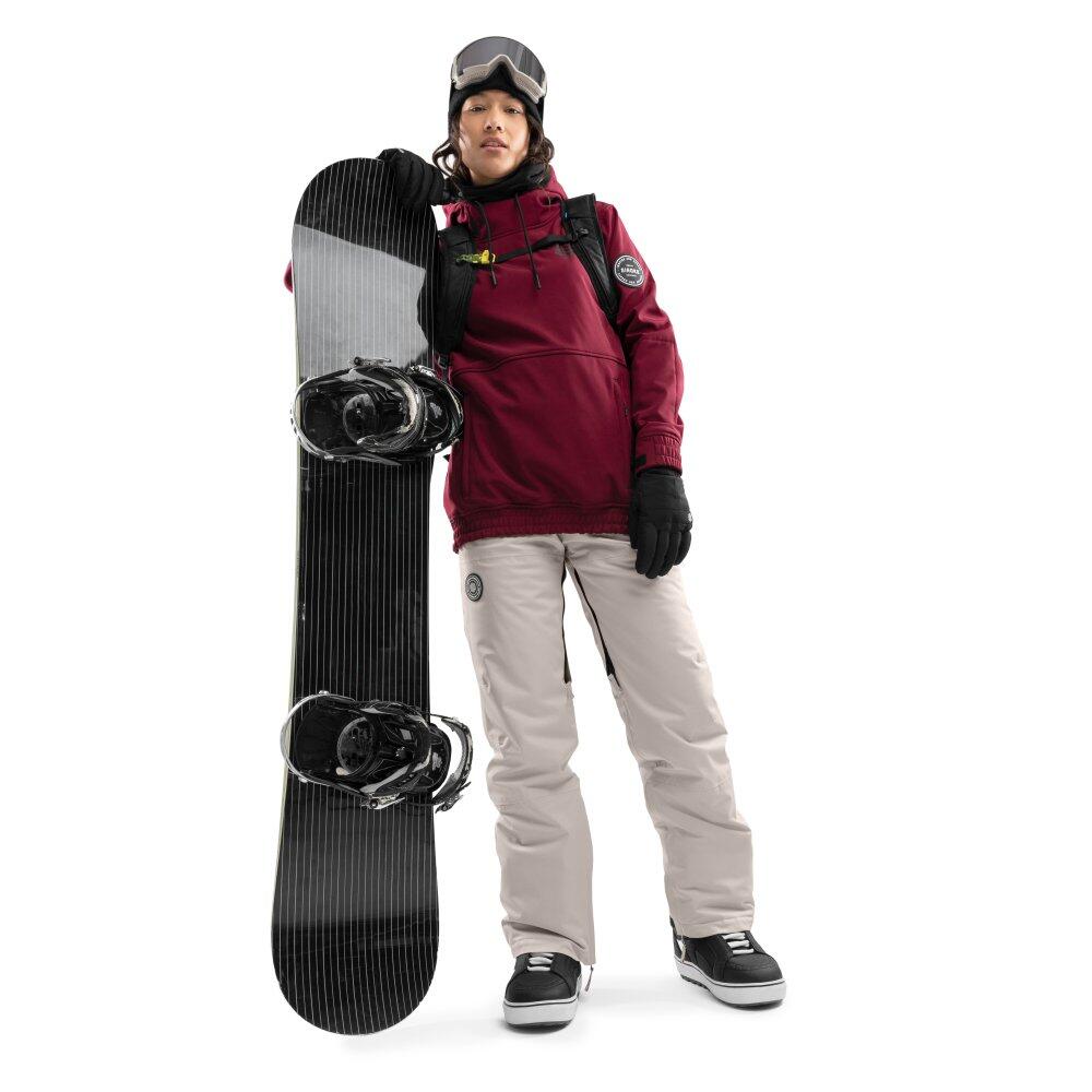 Women Winter sports 's snowboard jacket W1-W Groenland Maroon 3/8