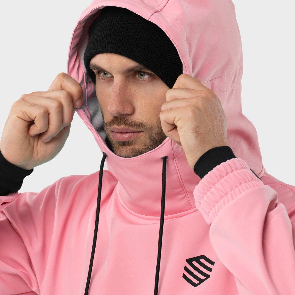 Camisola com capuz de snowboard homem W1 Dolomites - Rosa Chiclete 6/7