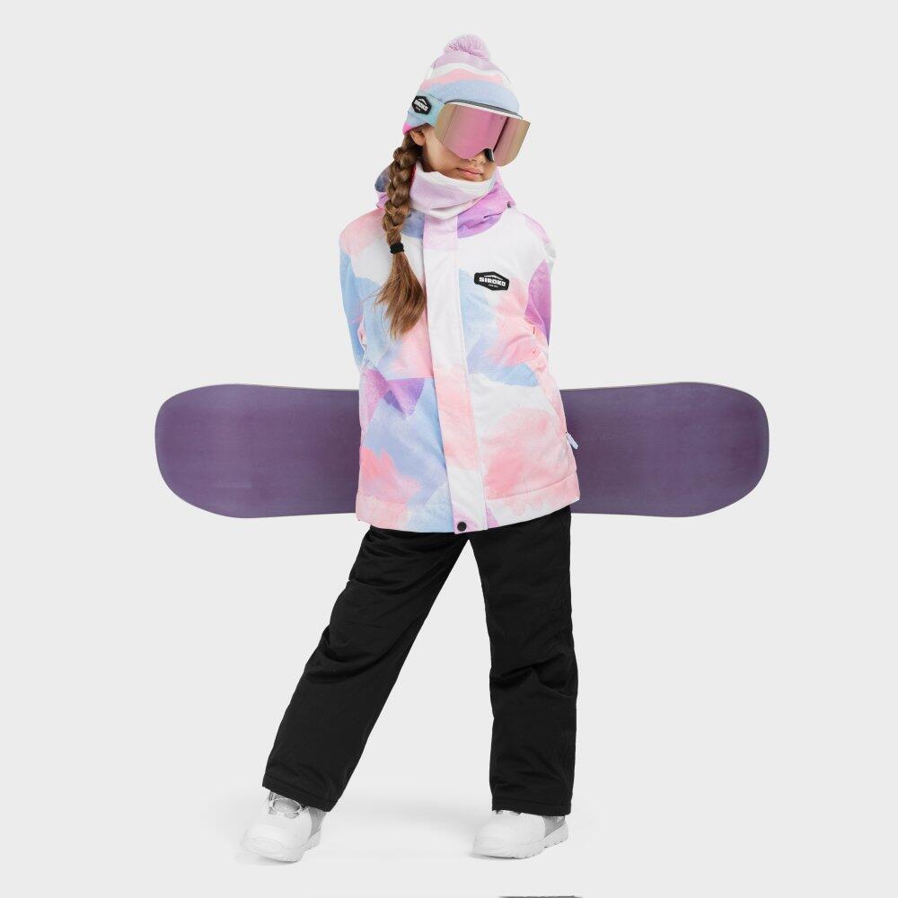 Kinder Wintersport Snowboardjacke für Mädchen KW1-G Dreamy Mehrfarbig 4/7
