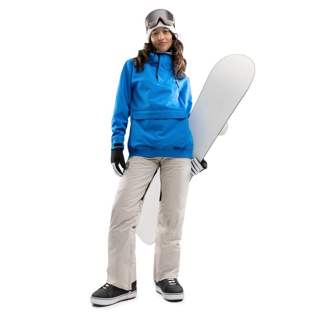 Dames Wintersport snowboardjas W3-W Ollie Blauw 3/8