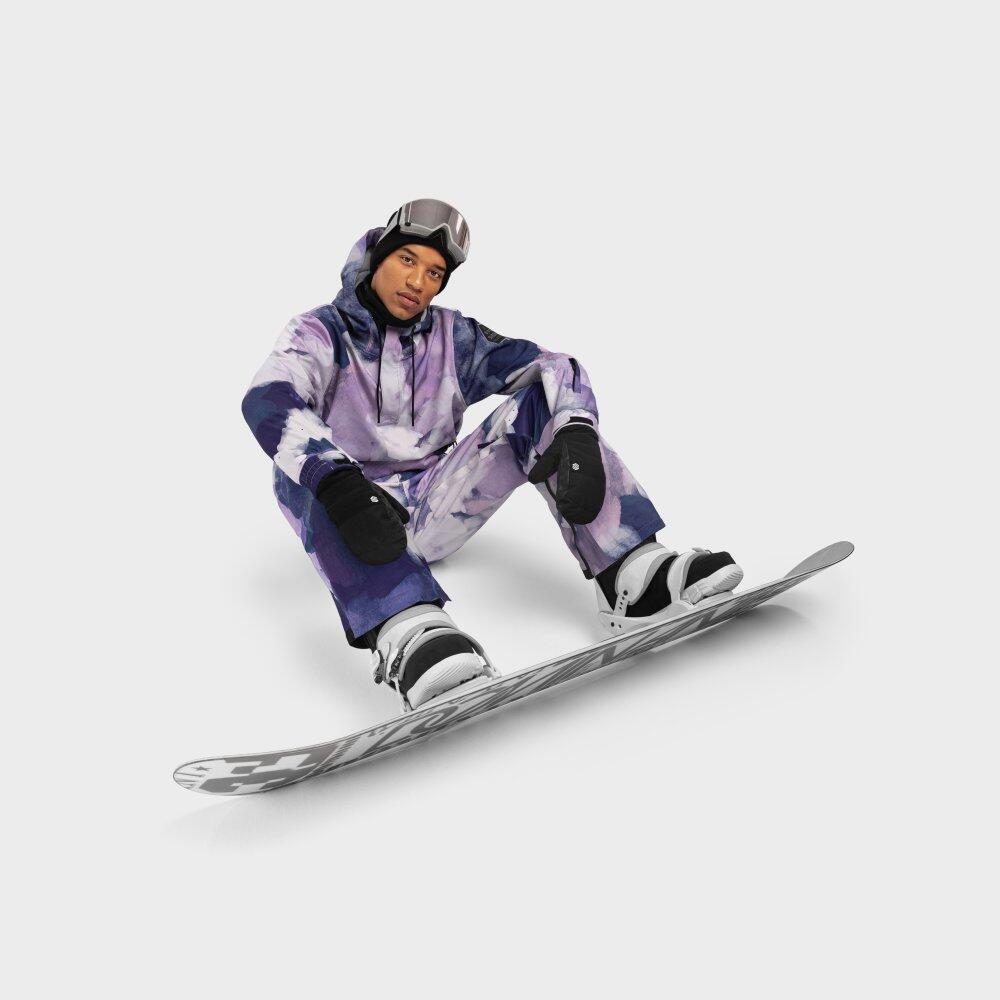 SIROKO - Snowboardjas met Kangoeroezak voor Dames Siroko W3-W Cloudmont - XS - Multicolor