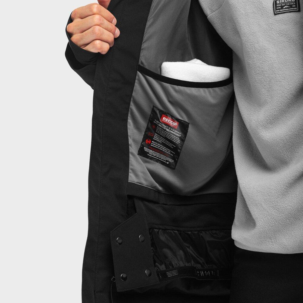 Giacca da snowboard RECCO® da uomo Sport invernali W5 Nix Nero 6/7