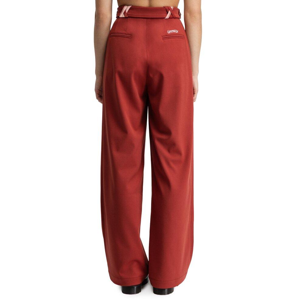 Damen weite bundfaltenhose Aker-W Cherry Rot 2/6