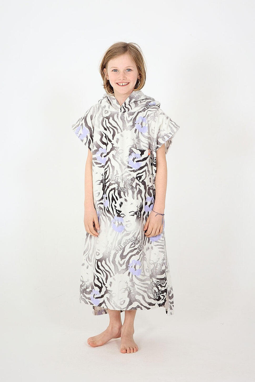 Poncho De Voiture Universel Pour Enfant 1-6 Ans - Sécurité Avec Bandes Réfléchissantes Et Capuche Amovible