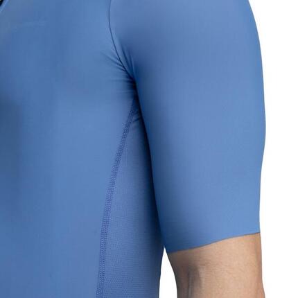 Maillot vélo ultraléger homme Cyclisme SRX Tirreno Bleu Marine