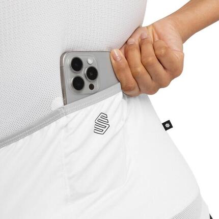 Maillot vélo manches courtes femme Cyclisme Core Sonora Blanc
