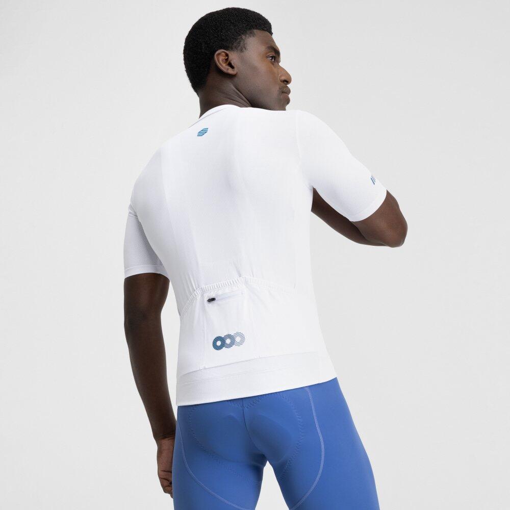 Maillot vélo mesh manches courtes homme Cyclisme M8 Inertia Blanc 6/7
