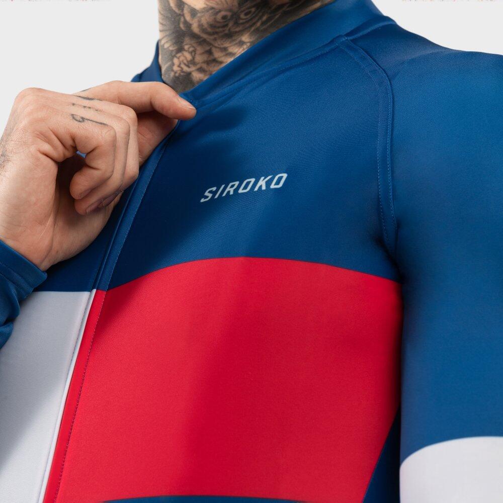 Herren Radsport langärmeliges radtrikot für M2 Vezzana Blau 5/7