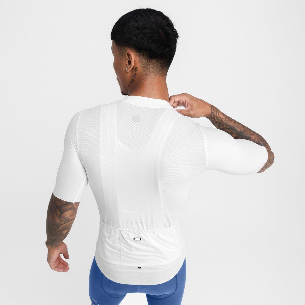 Maglia da ciclismo ultraleggera da uomo SRX Ardiden Bianco 6/7