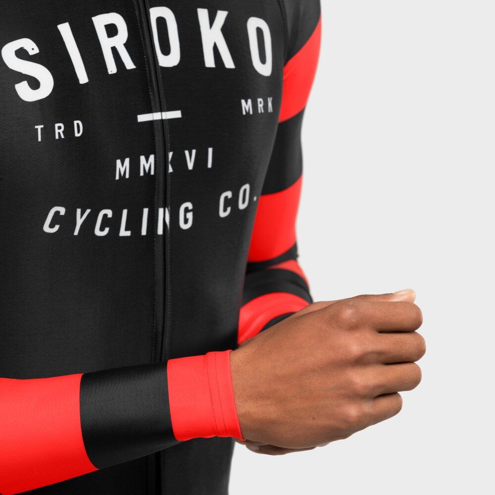 Herren Radsport langärmeliges radtrikot für M2 Rider Schwarz 6/7