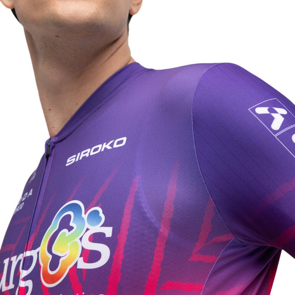 Herren burgos burpellet bh x siroko kurzärmeliges radtrikot BBBH Burgos Purple 5/7