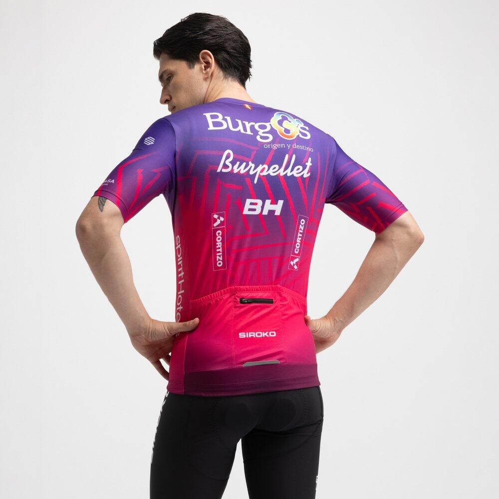Herren burgos burpellet bh x siroko kurzärmeliges radtrikot BBBH Burgos Purple 6/7
